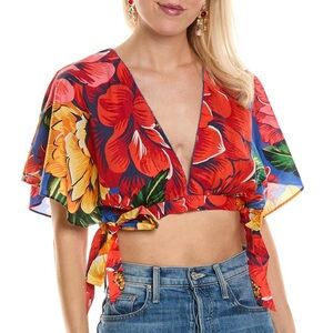 Farm rio floral crop top